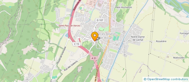 localisation de l'entreprise SCI SRJM à VARCES-ALLIERES-ET-RISSET
