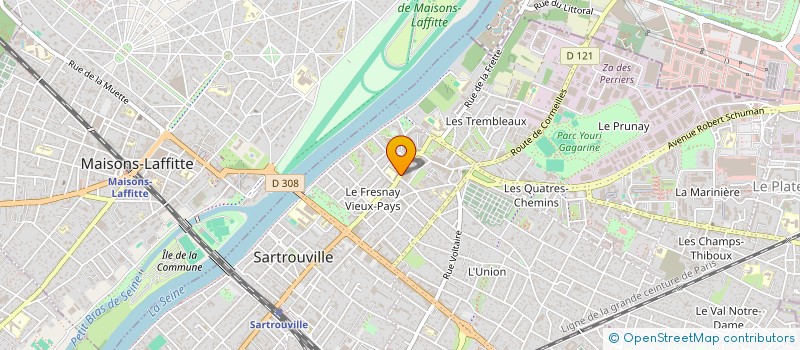 localisation de l'entreprise SCI SRJS  SARTROUVILLE