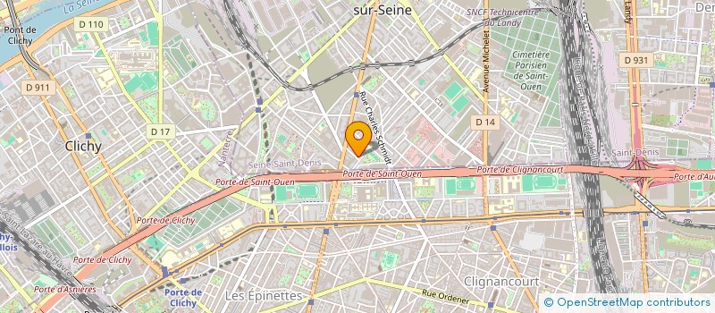 localisation de l'entreprise SCI SRK  SAINT-OUEN-SUR-SEINE