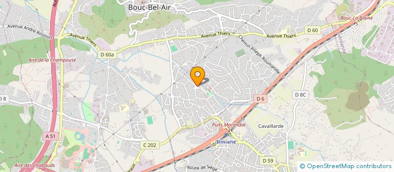 localisation de l'entreprise SCI SRNSM à BOUC-BEL-AIR