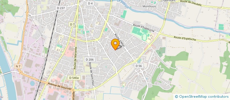 localisation de l'entreprise SCI SRV INVESTISSEMENT à MONTELIMAR
