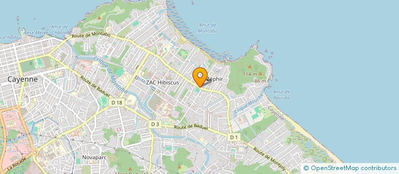 localisation de l'entreprise SCI SRVJ  CAYENNE