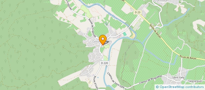 localisation de l'entreprise SCI SS KELLER  GOUDARGUES