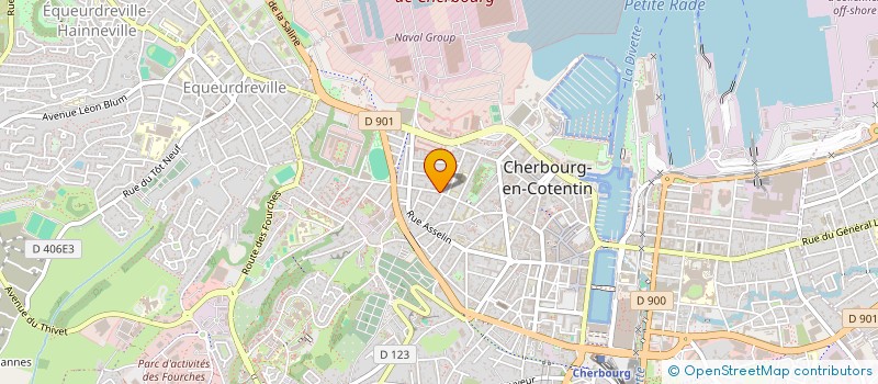 localisation de l'entreprise SCI SS PLUS à CHERBOURG-EN-COTENTIN