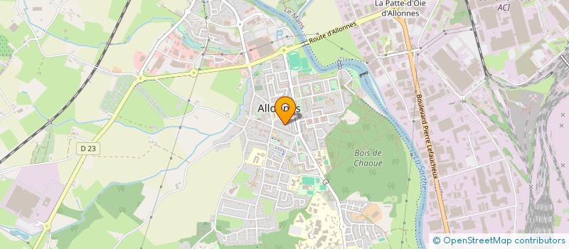 localisation de l'entreprise SCI SSC  ALLONNES