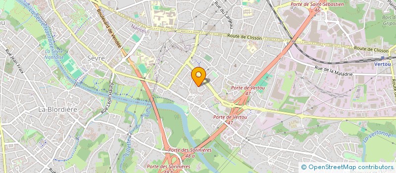 localisation de l'entreprise SCI SSCC  VERTOU