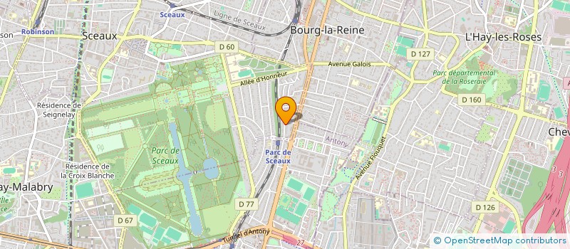localisation de l'entreprise SCI SSCV ONYX à SCEAUX