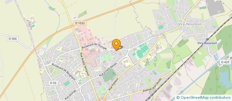 localisation de l'entreprise SCI SSF à CHAUNY