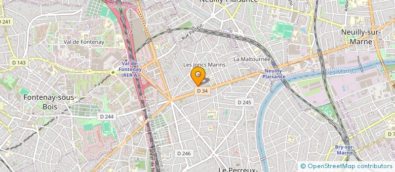 localisation de l'entreprise SCI SSM  LE PERREUX-SUR-MARNE