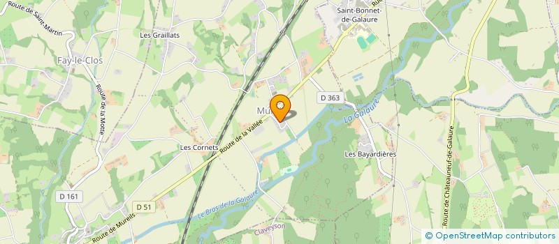 localisation de l'entreprise SCI SSM 95  SAINT-JEAN-DE-GALAURE