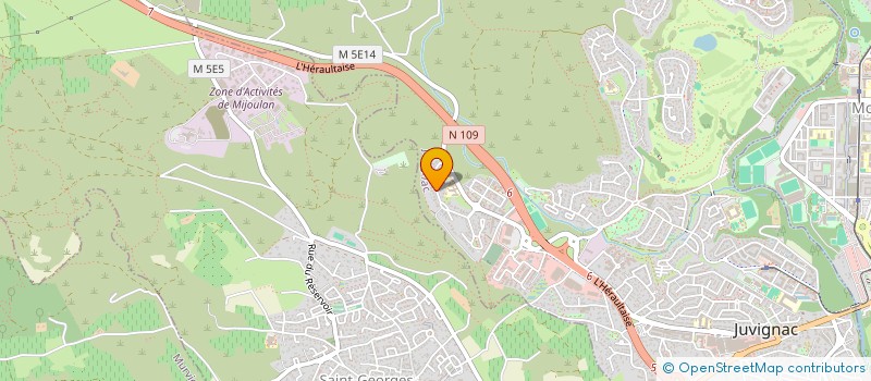 localisation de l'entreprise SCI SSNT CDM  JUVIGNAC