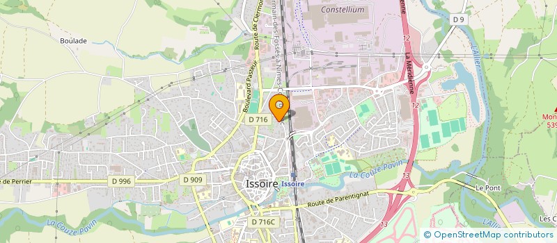 localisation de l'entreprise SCI SSOIRE  ISSOIRE