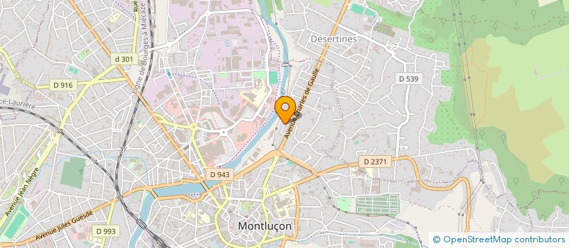 localisation de l'entreprise SCI SSP à MONTLUCON