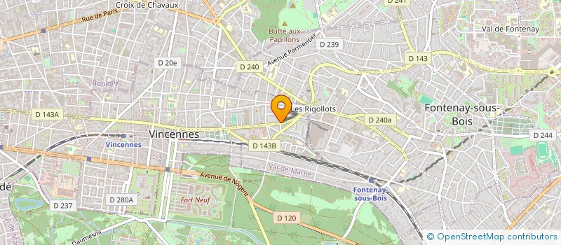 localisation de l'entreprise SCI SST à VINCENNES