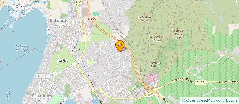 localisation de l'entreprise SCI SSUD HJCP  BALARUC-LES-BAINS