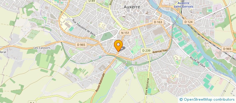 localisation de l'entreprise SCI ST AMATRE à AUXERRE