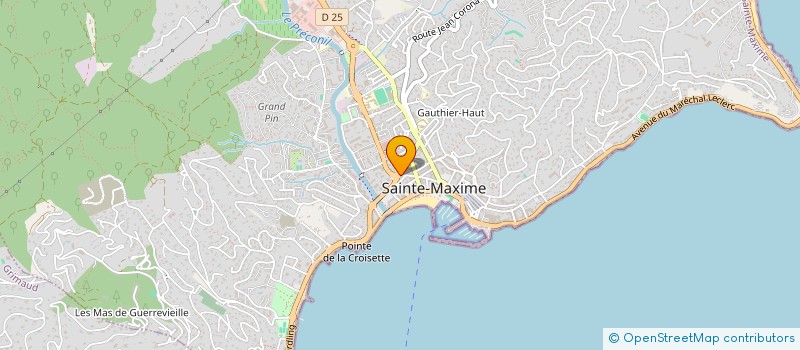 localisation de l'entreprise SCI ST ANDRE à SAINTE-MAXIME