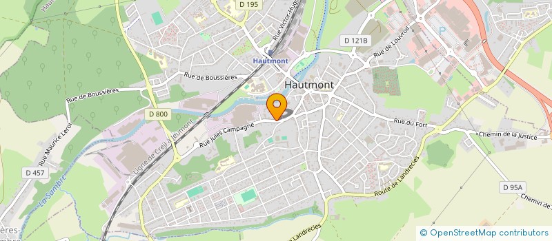 localisation de l'entreprise SCI ST ANNE  HAUTMONT