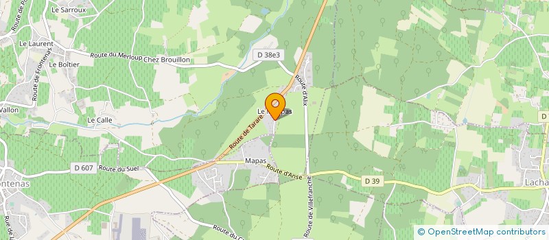 localisation de l'entreprise SCI ST AYGUES 69  FRONTENAS