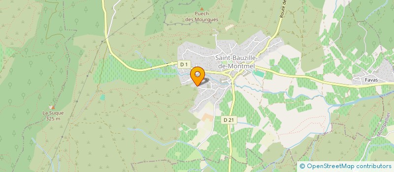 localisation de l'entreprise SCI ST BAU  SAINT-BAUZILLE-DE-MONTMEL