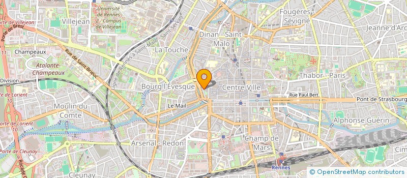 localisation de l'entreprise SCI ST BRIEUC DUGUESCLIN  RENNES
