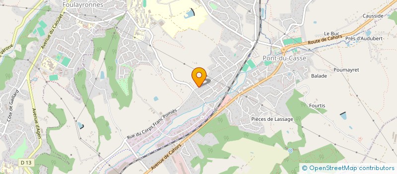 localisation de l'entreprise SCI ST CAPRAIS  PONT-DU-CASSE