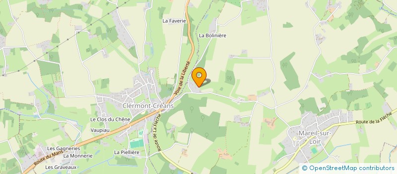 localisation de l'entreprise SCI ST CATHERINE  MAREIL-SUR-LOIR