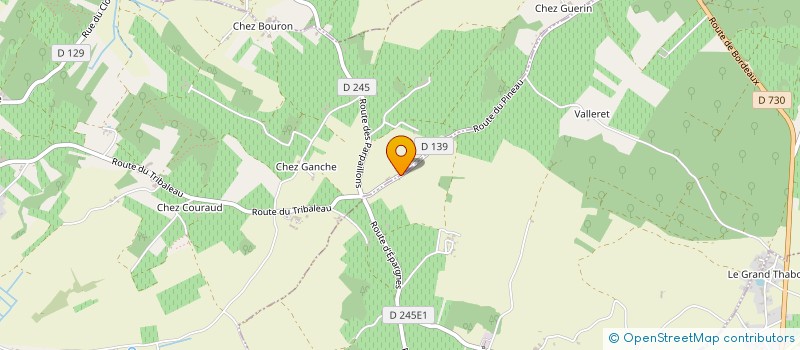 localisation de l'entreprise SCI ST CHARLES  CHENAC-SAINT-SEURIN-D'UZET