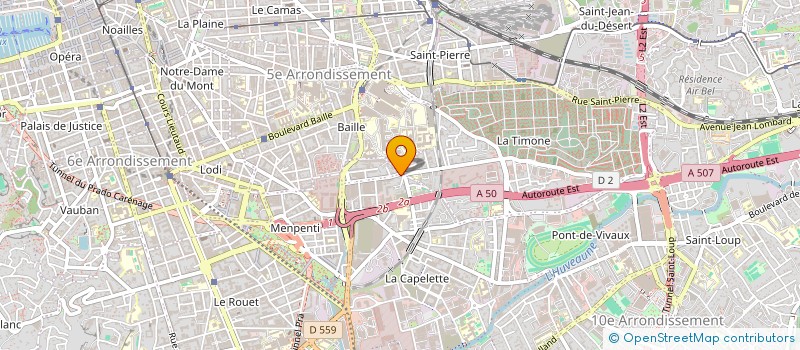 localisation de l'entreprise SCI ST CHRISTOPHE à MARSEILLE