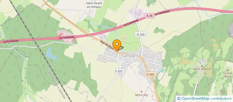 localisation de l'entreprise SCI ST CHRISTOPHE  SAMPANS