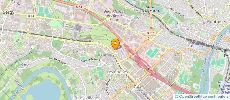 localisation de l'entreprise SCI ST CHRISTOPHE  CERGY