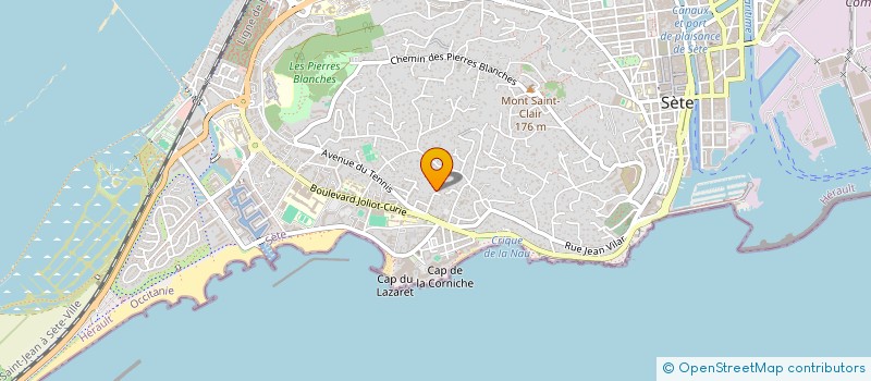 localisation de l'entreprise SCI ST-CLAIR CHATEAU VERT  SETE