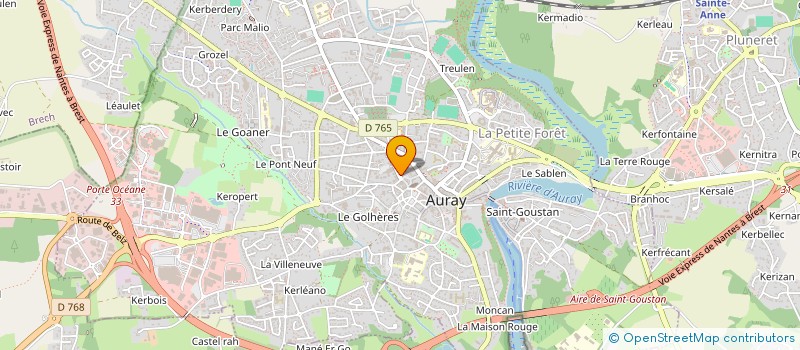 localisation de l'entreprise SCI ST COLOMBAN à AURAY