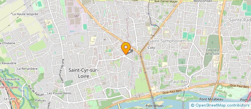 localisation de l'entreprise SCI ST CYR VOYAGES  SAINT CYR SUR LOIRE