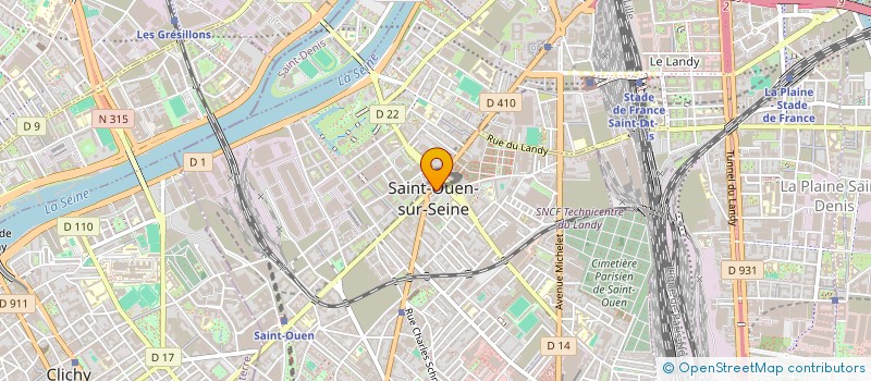 localisation de l'entreprise SCI ST CYRIL à SAINT-OUEN-SUR-SEINE