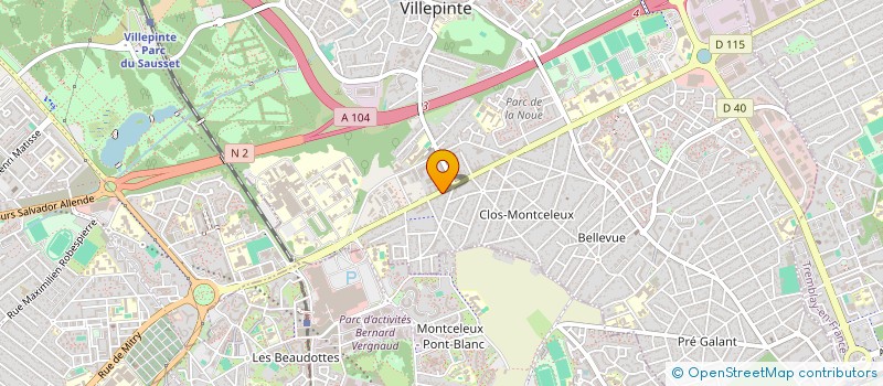 localisation de l'entreprise SCI ST DENIS à VILLEPINTE
