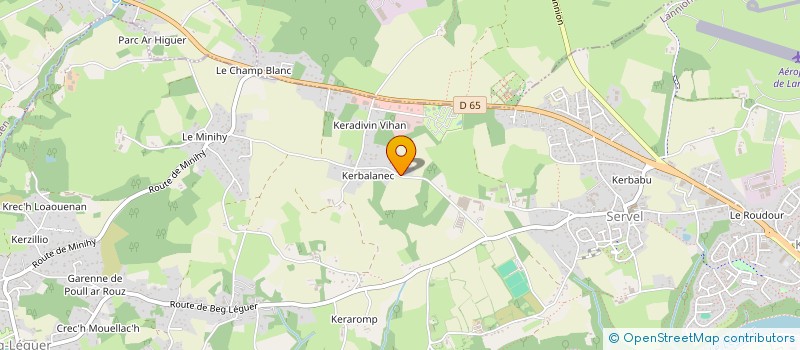 localisation de l'entreprise SCI  ST DENIS BALZAC  LANNION