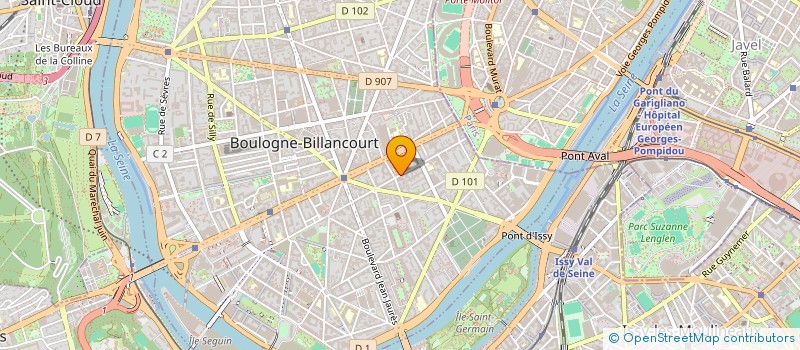 localisation de l'entreprise SCI ST DENIS LES GLYCINES à BOULOGNE-BILLANCOURT