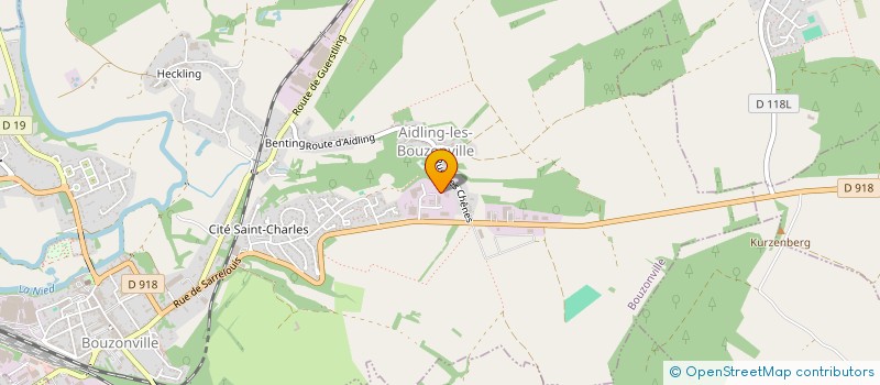 localisation de l'entreprise SCI ST ELOI  BOUZONVILLE