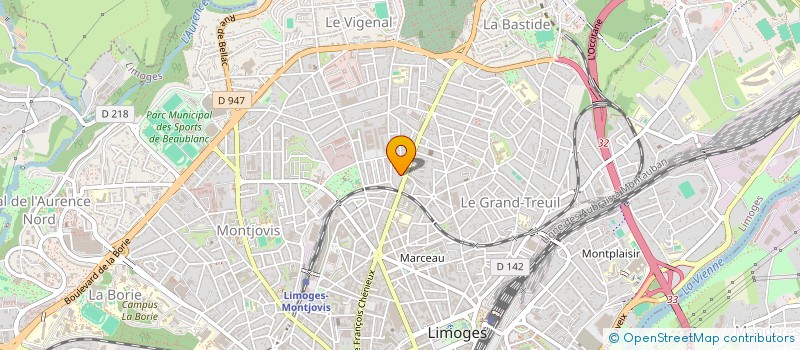 localisation de l'entreprise SCI ST ETIENNE à LIMOGES
