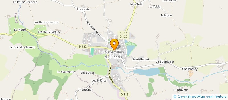 localisation de l'entreprise SCI ST EXUPERY  FOUGEROLLES-DU-PLESSIS