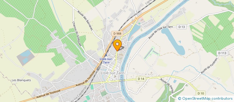 localisation de l'entreprise SCI ST EXUPERY à LISLE-SUR-TARN