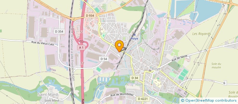 localisation de l'entreprise SCI ST FIRMIN  ROYE