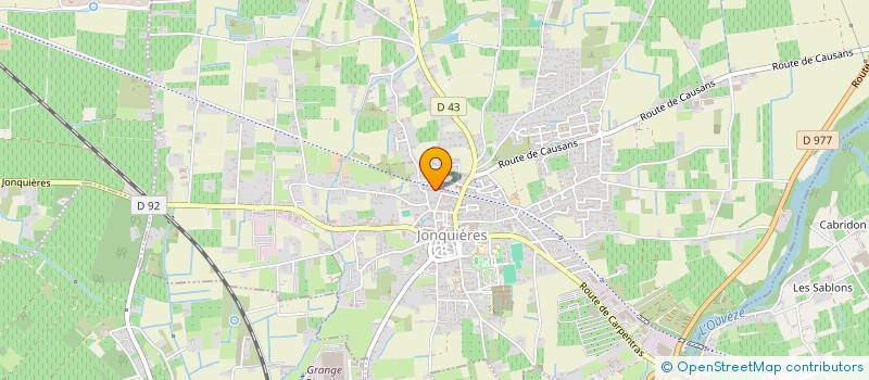 localisation de l'entreprise SCI ST FLORENT  JONQUIERES