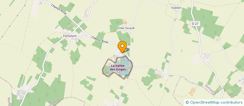 localisation de l'entreprise SCI ST FRANCOIS D'ASSISE  ROMAGNE