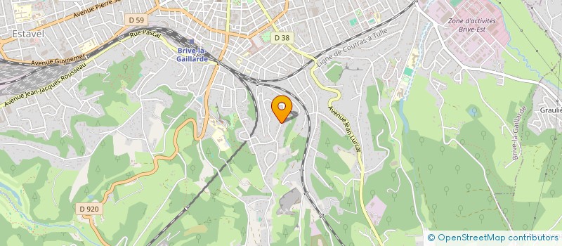 localisation de l'entreprise SCI ST GENES  BRIVE-LA-GAILLARDE