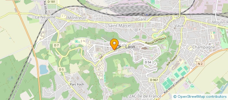 localisation de l'entreprise SCI ST GEORGES à LAON
