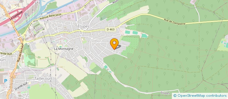 localisation de l'entreprise SCI ST GEORGES  ETUPES