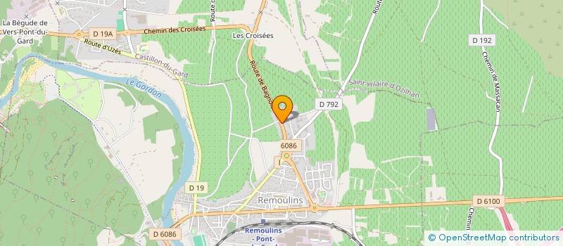 localisation de l'entreprise SCI ST GEORGES  REMOULINS