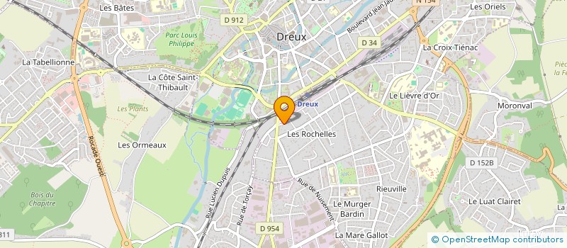 localisation de l'entreprise SCI ST GILLES à DREUX